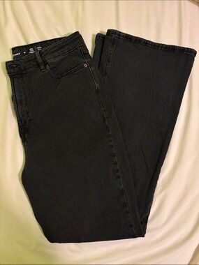 Old Navy Black Flare High Rise Jeans Size 12